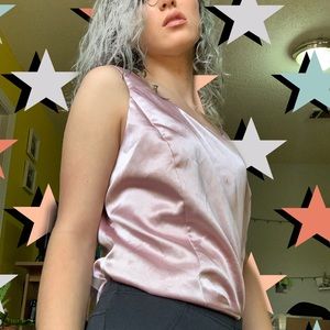 Satin tank top